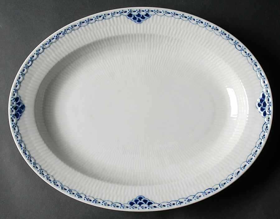 Princess Blue 14" Oval Serving Platter by Royal Copenhagen-1