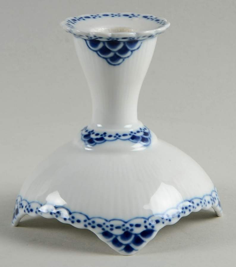 Princess Blue 4" Candlestick by Royal Copenhagen-1