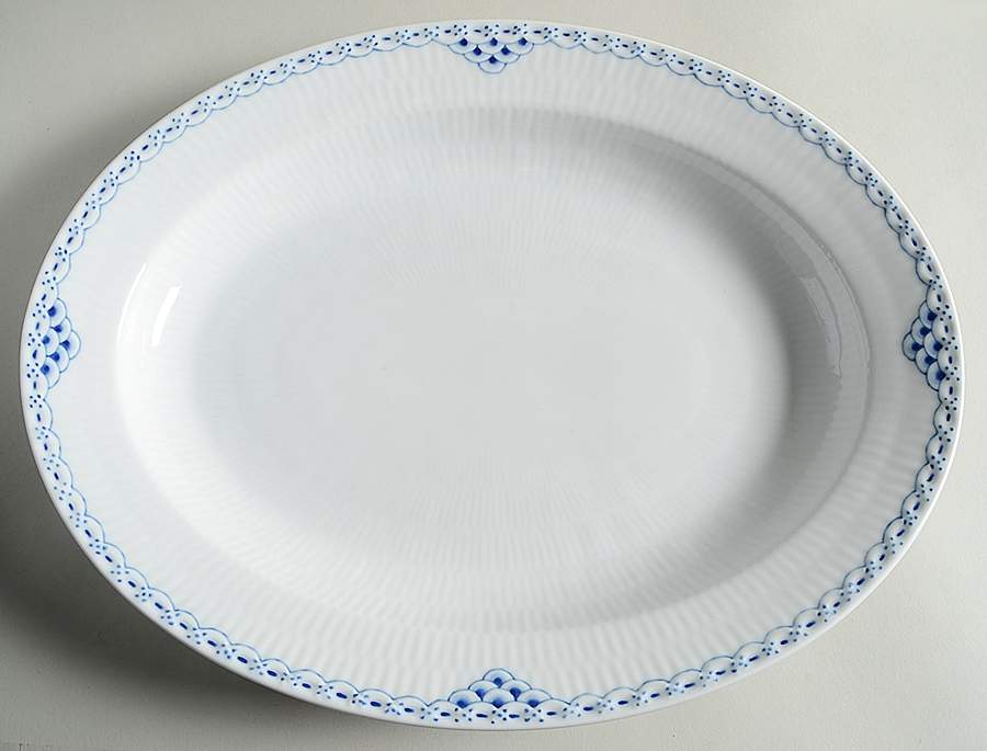 Princess Blue 14" Oval Serving Platter by Royal Copenhagen-1