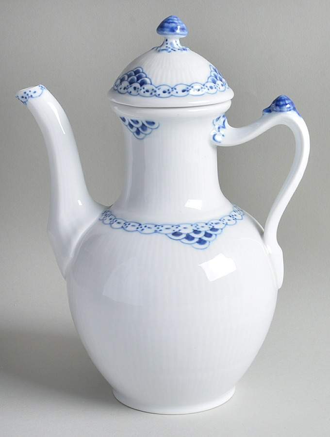 Princess Blue Coffee Pot & Lid by Royal Copenhagen-1