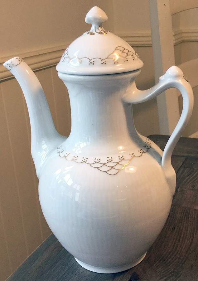 Princess Gold Coffee Pot & Lid by Royal Copenhagen-1