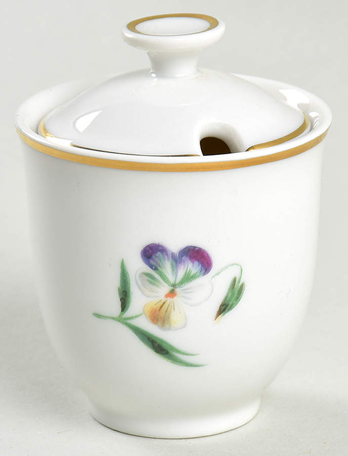 Primavera Mustard Jar & Lid by Royal Copenhagen-1