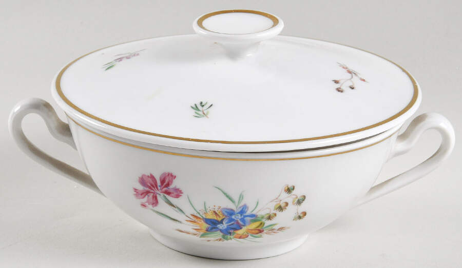 Primavera Cream Soup Bowl & Lid Set by Royal Copenhagen-1