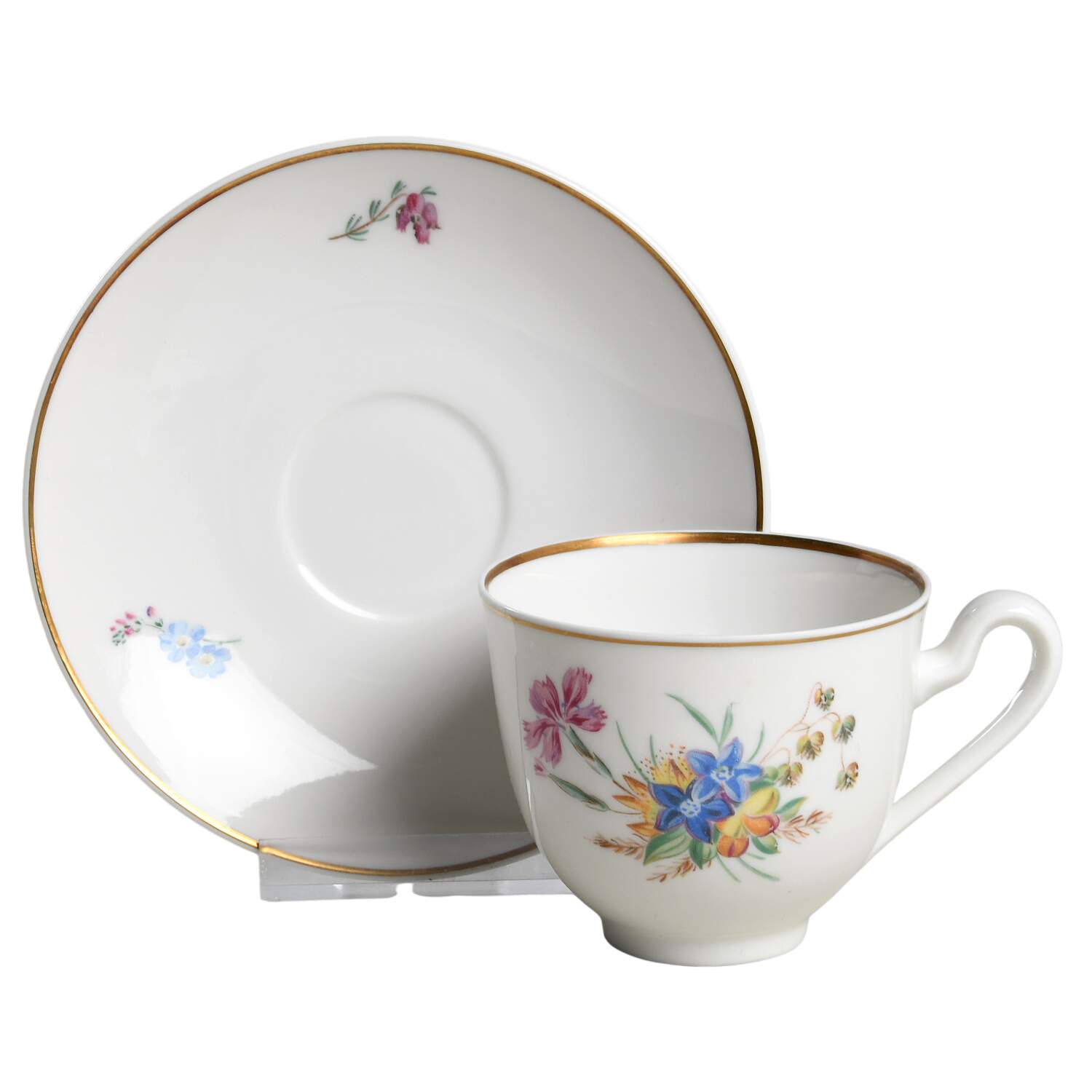 Primavera Flat Cup & Saucer Set by Royal Copenhagen-1