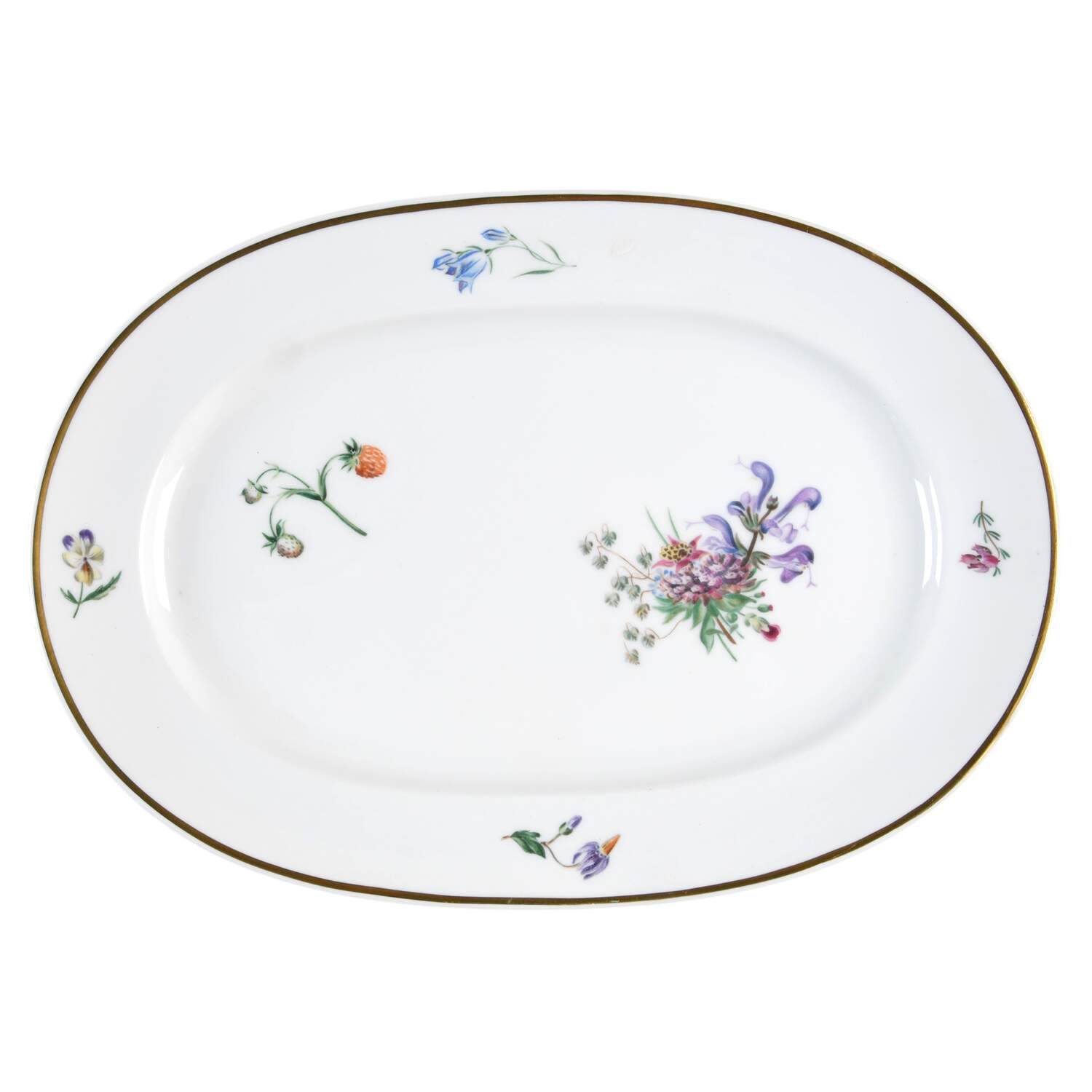 Primavera 11" Oval Serving Platter by Royal Copenhagen-1