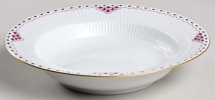 Princess Royal Purple Rim Soup Bowl by Royal Copenhagen-1