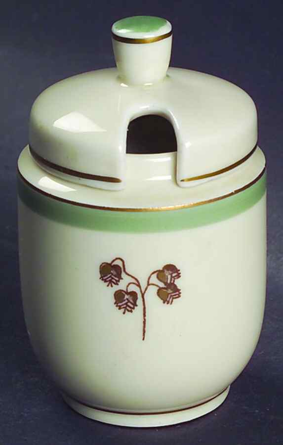 Quaking Grass Mustard Jar & Lid by Royal Copenhagen-1