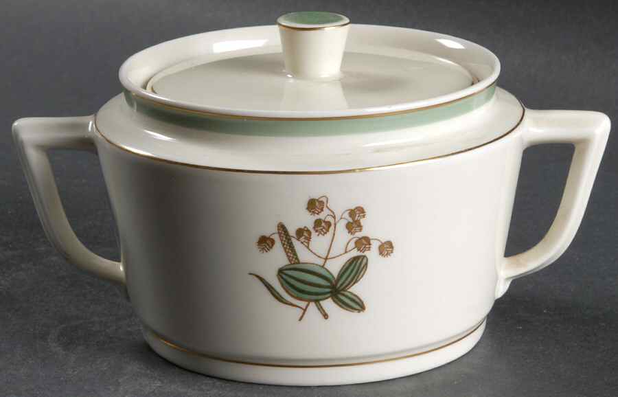 Quaking Grass Sugar Bowl & Lid by Royal Copenhagen-1