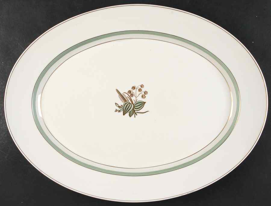 Quaking Grass 18" Oval Serving Platter by Royal Copenhagen-1