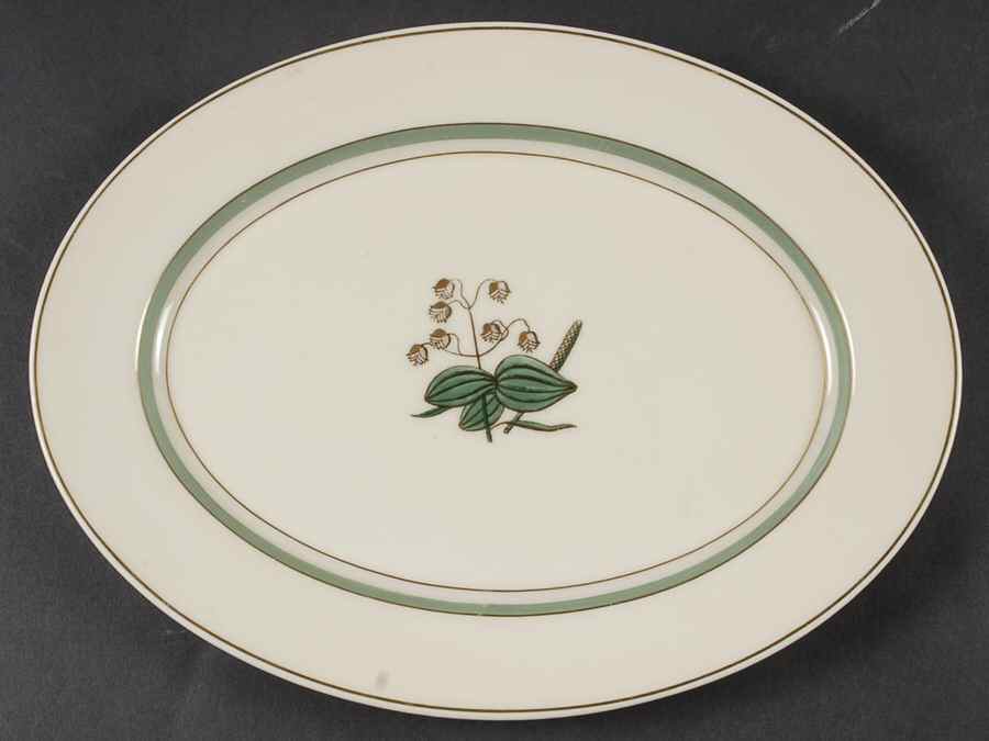 Quaking Grass 11" Oval Serving Platter by Royal Copenhagen-1