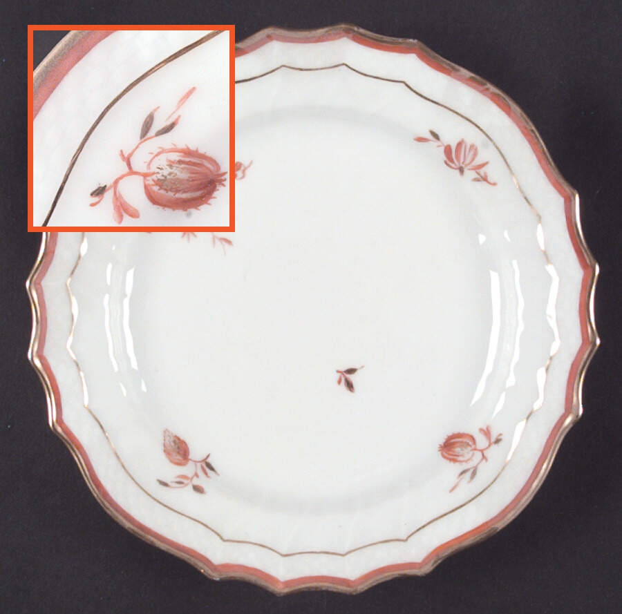 Red Fruit Bread & Butter Plate by Royal Copenhagen-1