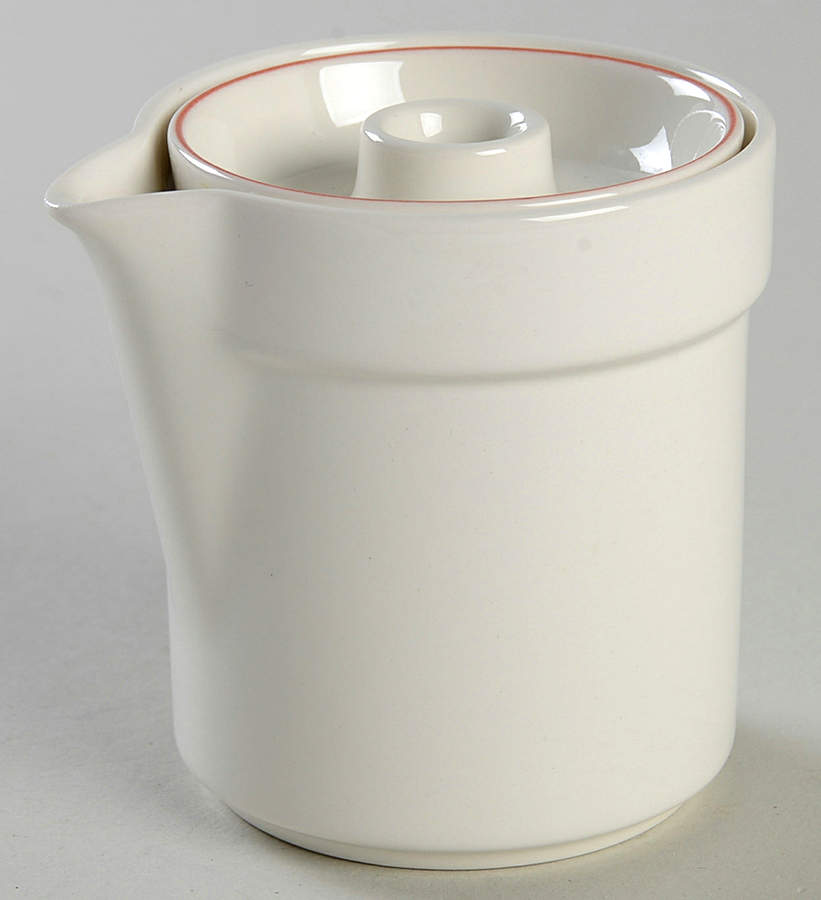 Red Line Creamer & Lid by Royal Copenhagen-1