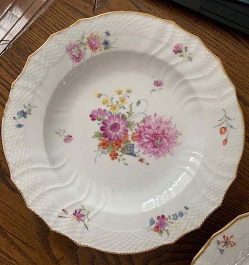 Saxon Flower (1221) Dinner Plate by Royal Copenhagen-1