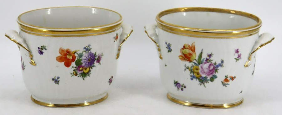 Saxon Flower (1221) 6" Cachepot by Royal Copenhagen-1