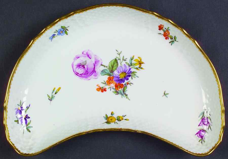 Saxon Flower (1221) Crescent Salad Plate by Royal Copenhagen-1