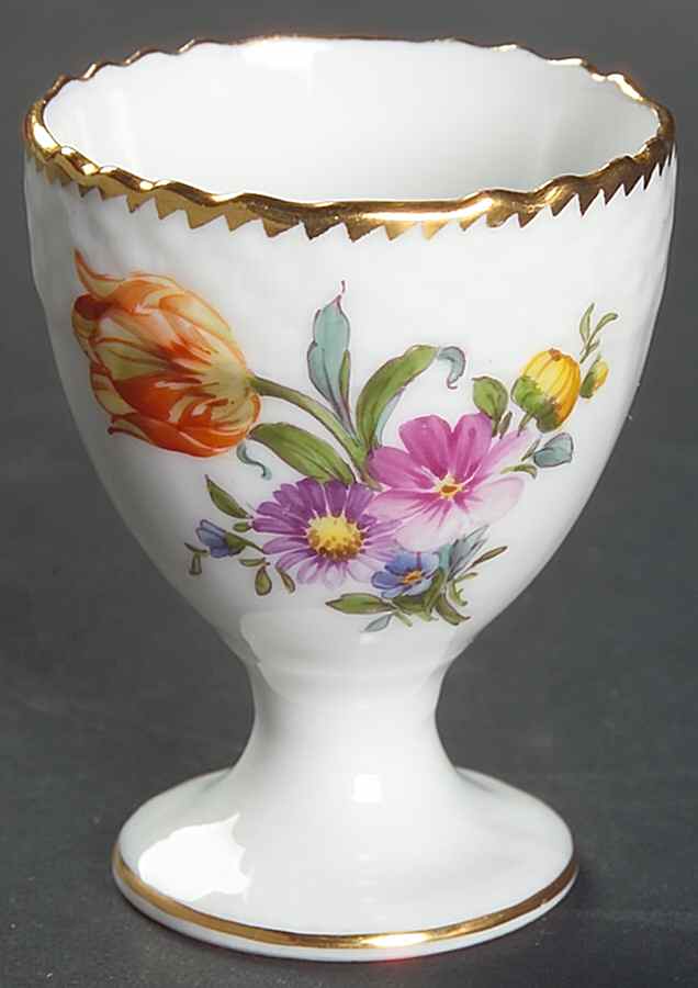Saxon Flower (1221) Single Egg Cup by Royal Copenhagen-1