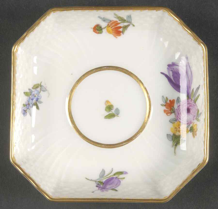 Saxon Flower (1221) Saucer for Custard Cup by Royal Copenhagen-1