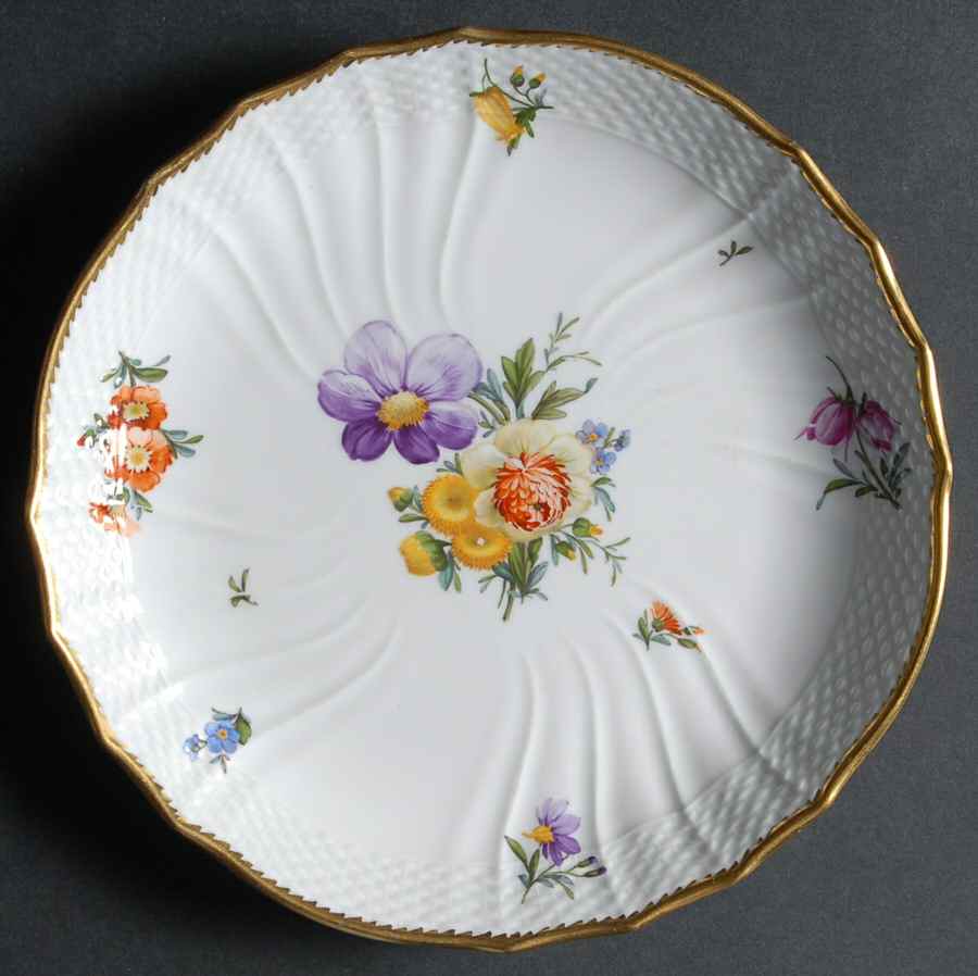 Saxon Flower (1221) Salad Plate by Royal Copenhagen-1