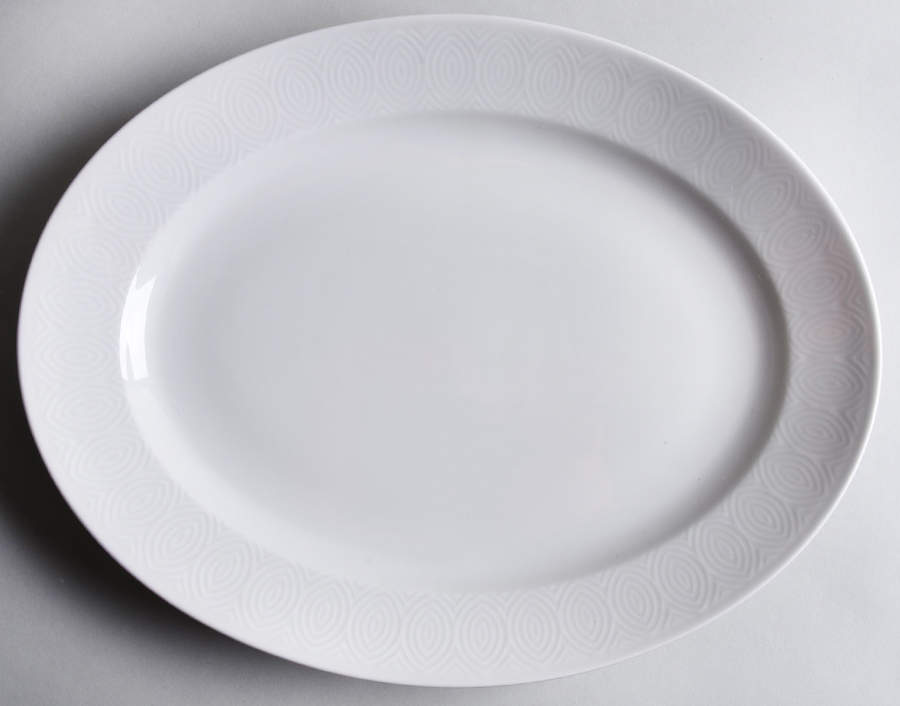 Salto 13" Oval Serving Platter by Royal Copenhagen-1