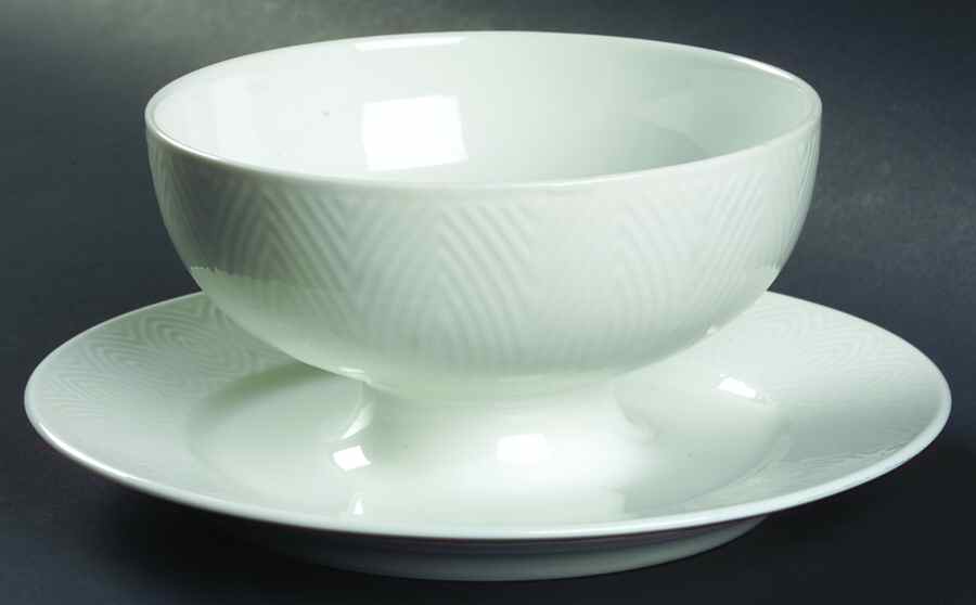 Salto Gravy Boat with Attached Underplate by Royal Copenhagen-1