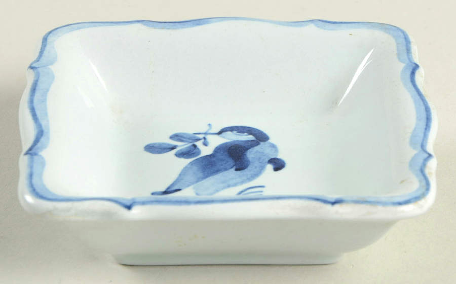 Tranquebar Blue (Rim, Wide Lattice Band) 3'' Ashtray by Royal Copenhagen-1