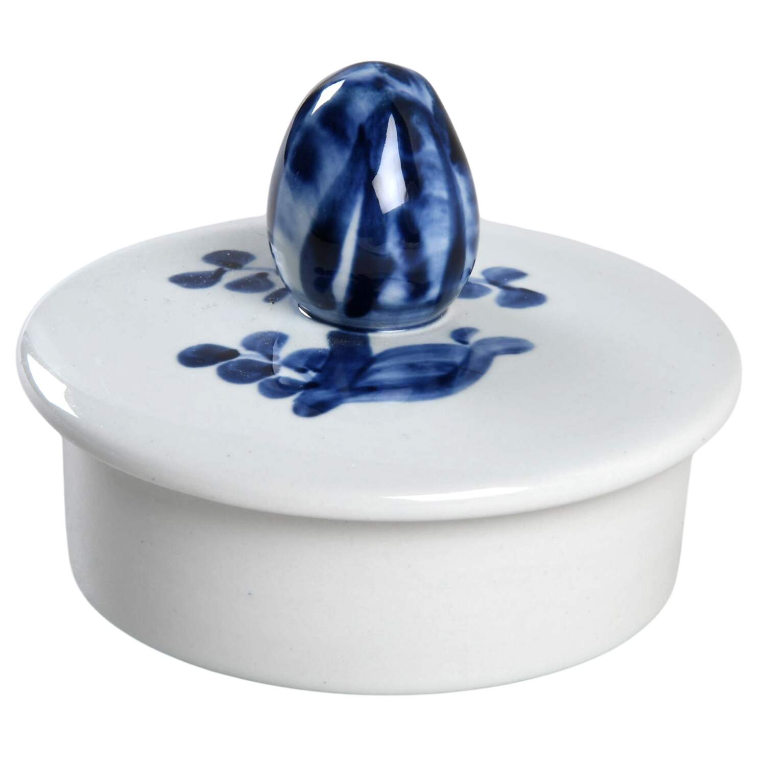 Tranquebar Blue (Rim, Wide Lattice Band) Lid for Teapot by Royal Copenhagen-1