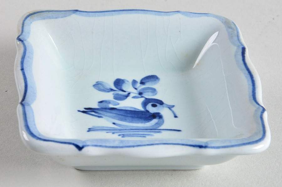Tranquebar Blue (Rim, Wide Lattice Band) 3" Ashtray by Royal Copenhagen-1
