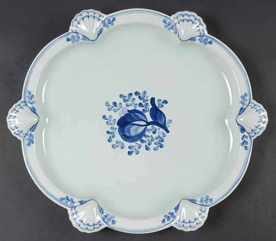Tranquebar Blue (Rim, Wide Lattice Band) Stand for Jardiniere by Royal Copenhagen-1