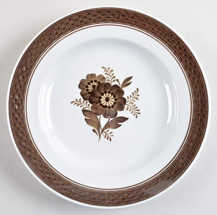 Tranquebar Brown Salad Plate by Royal Copenhagen-1