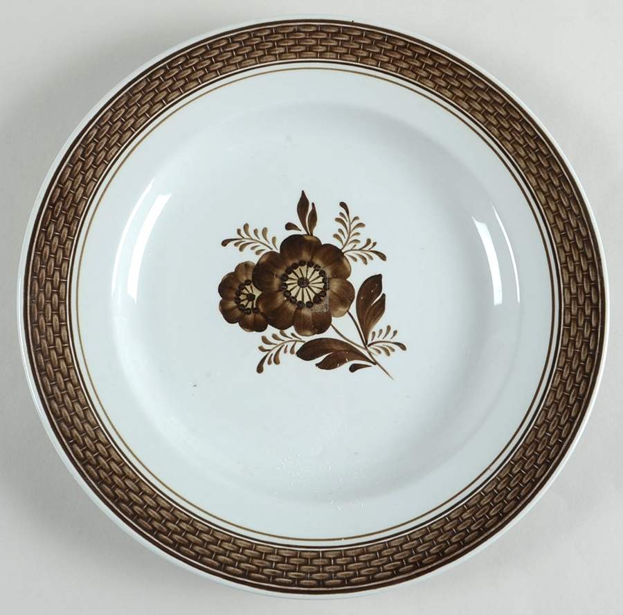Tranquebar Brown Dinner Plate by Royal Copenhagen-1