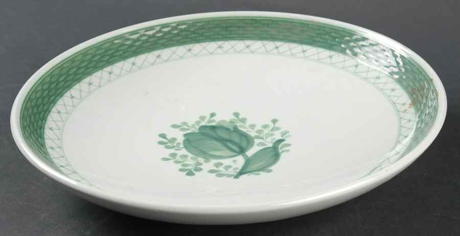 Tranquebar Green 9" Round Vegetable Bowl by Royal Copenhagen-1
