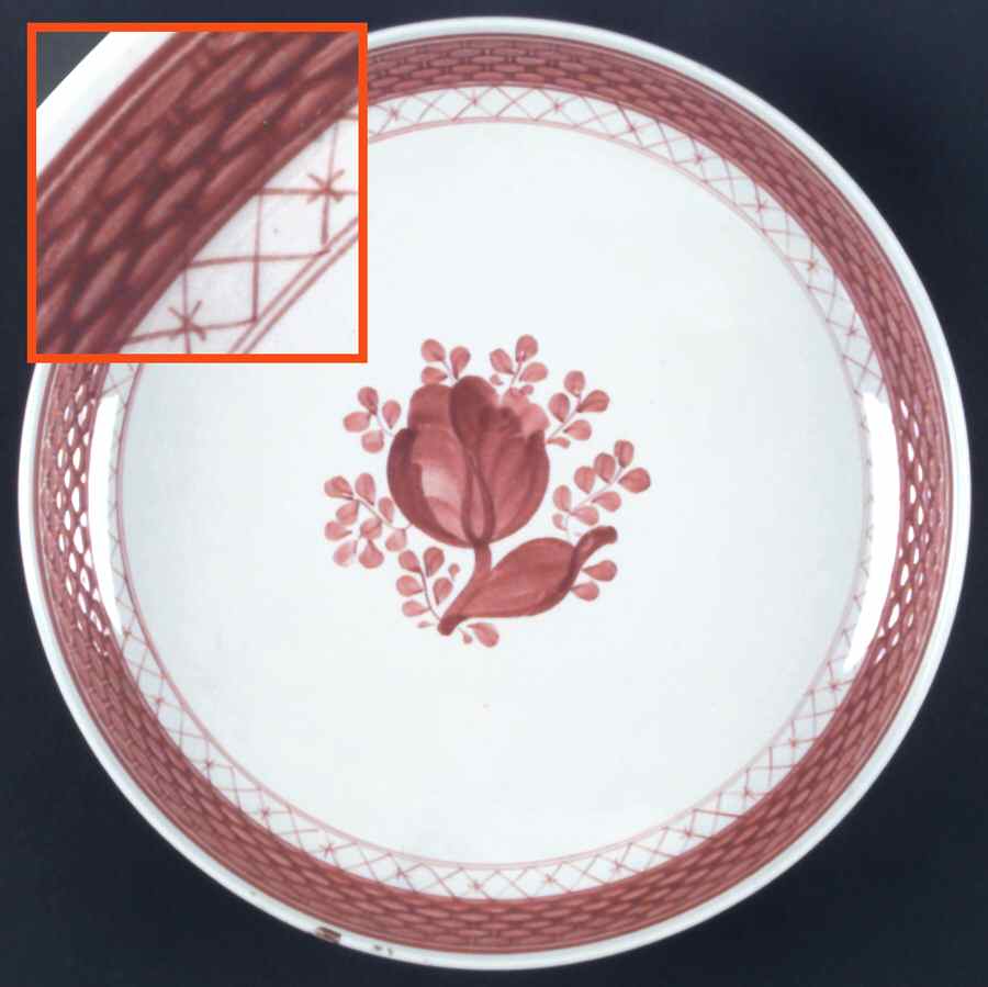 Tranquebar Red Dinner Plate by Royal Copenhagen-1