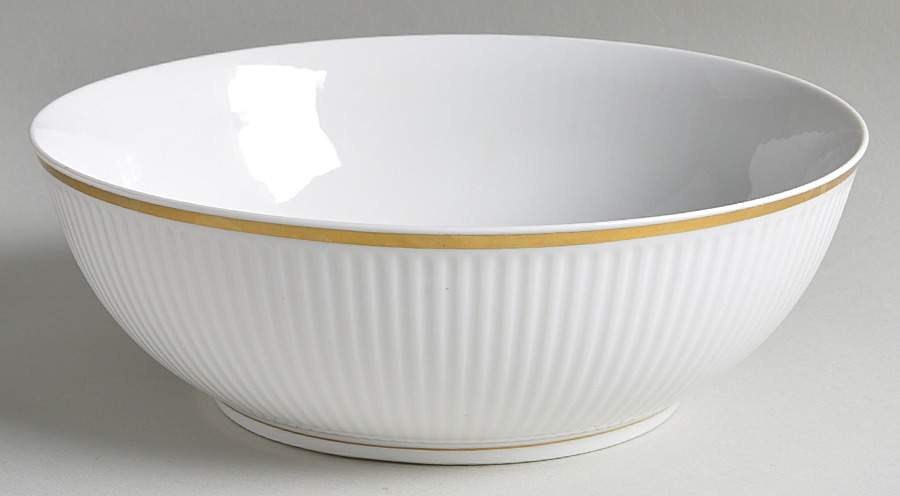 Tunna (Ribbed) 8" Round Vegetable Bowl by Royal Copenhagen-1