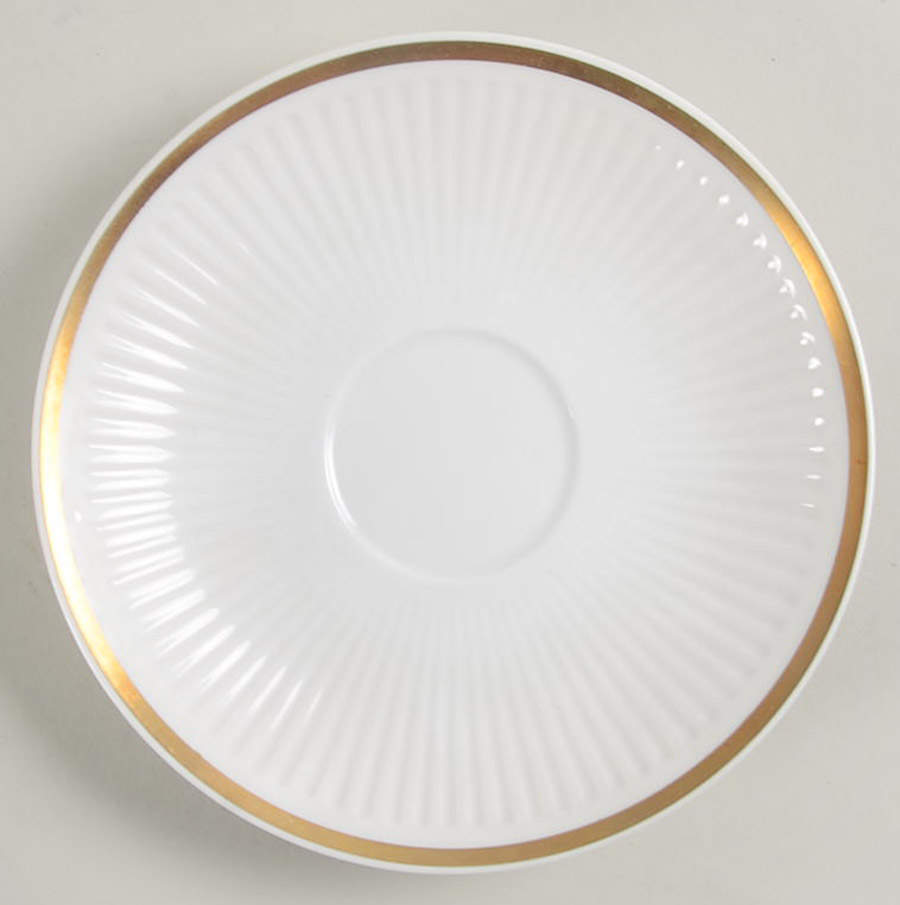 Tunna (Ribbed) Saucer for Footed Cup by Royal Copenhagen-1