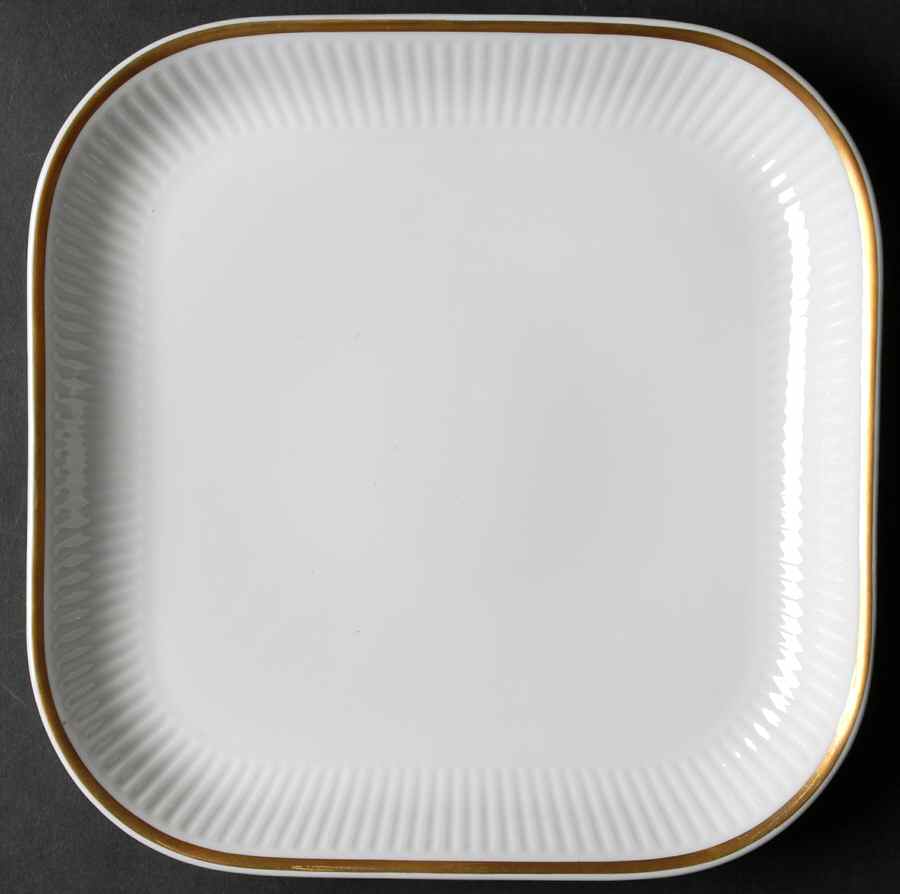 Tunna (Ribbed) Square Large Serving Platter by Royal Copenhagen-1