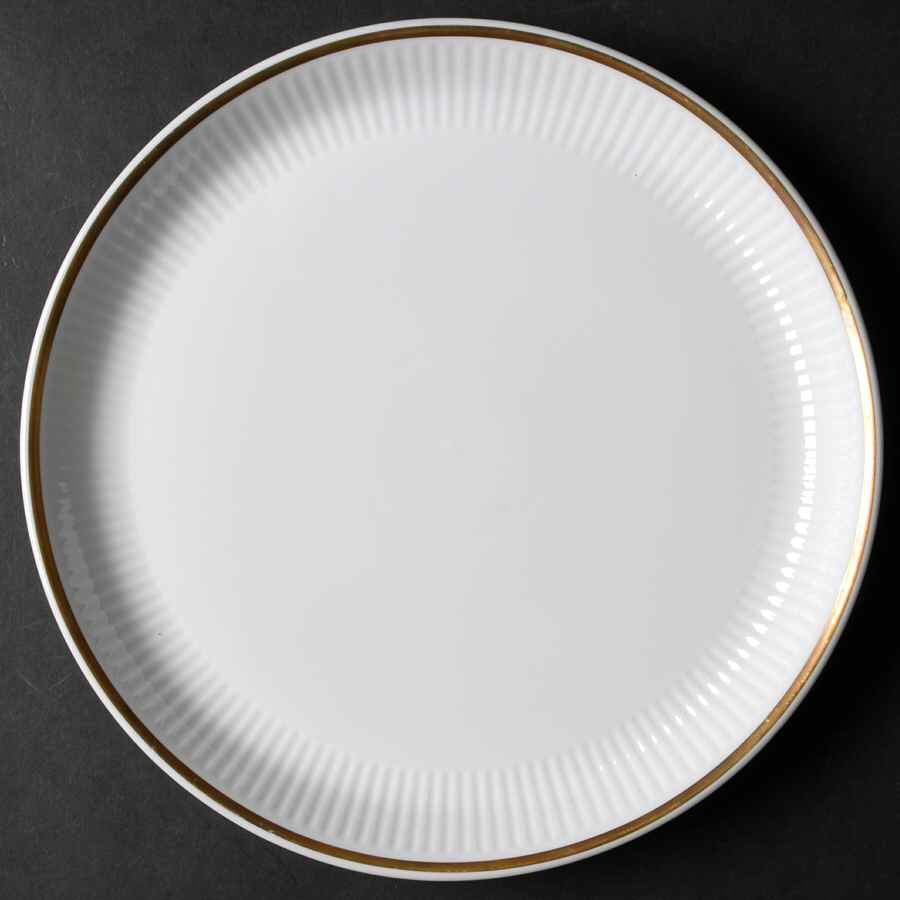 Tunna (Ribbed) Cake Plate by Royal Copenhagen-1