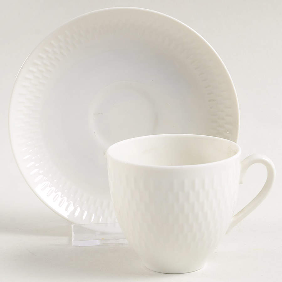 Wheat Flat Demitasse Cup & Saucer Set by Royal Copenhagen-1