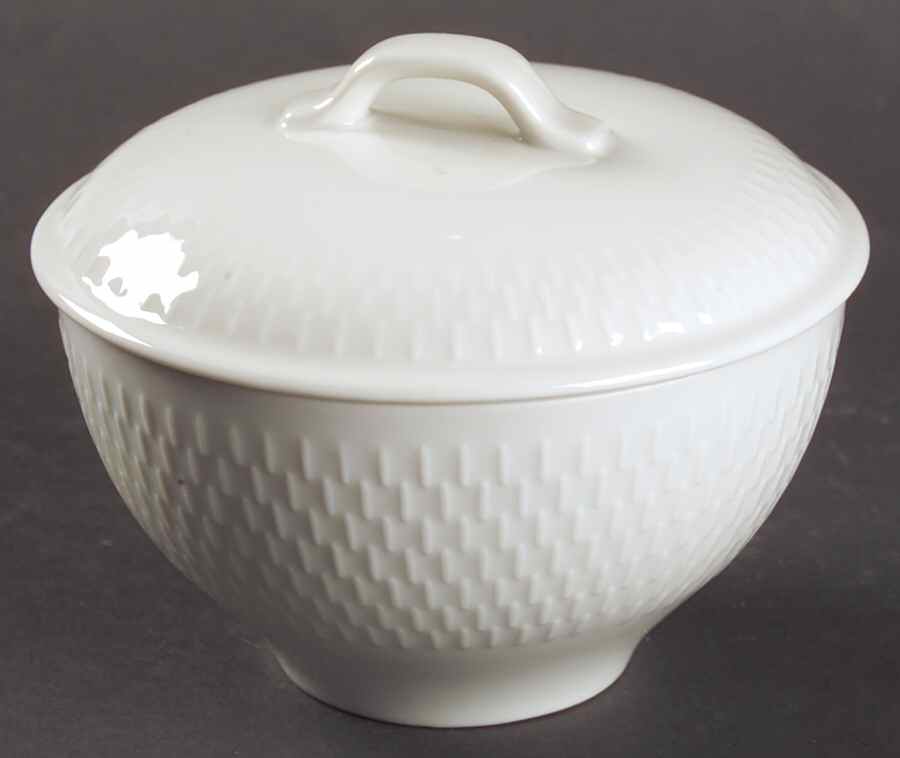 Wheat Sugar Bowl & Lid by Royal Copenhagen-1