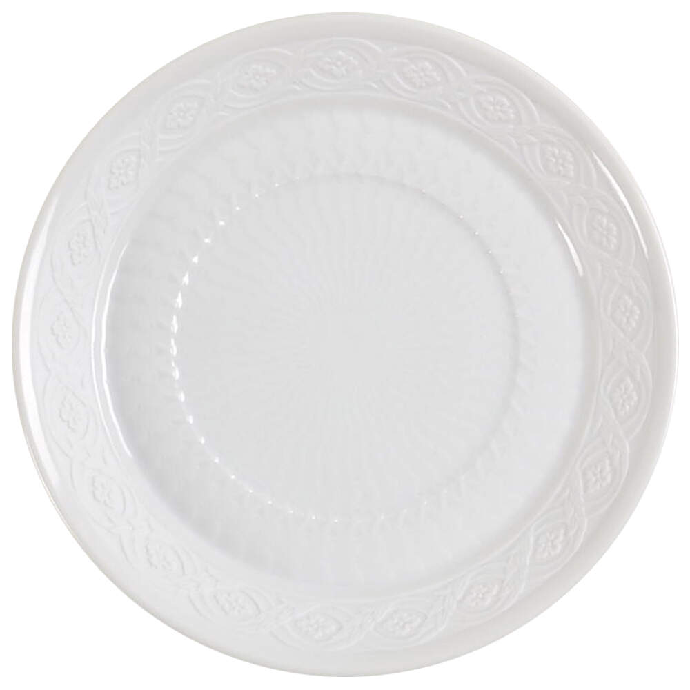 White Fan Saucer for Flat Cup by Royal Copenhagen-1