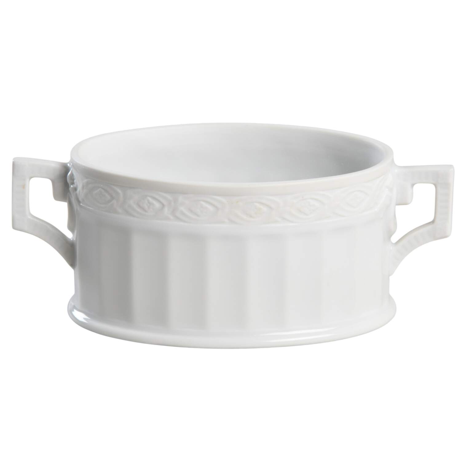 White Fan Sugar Bowl No Lid by Royal Copenhagen-1