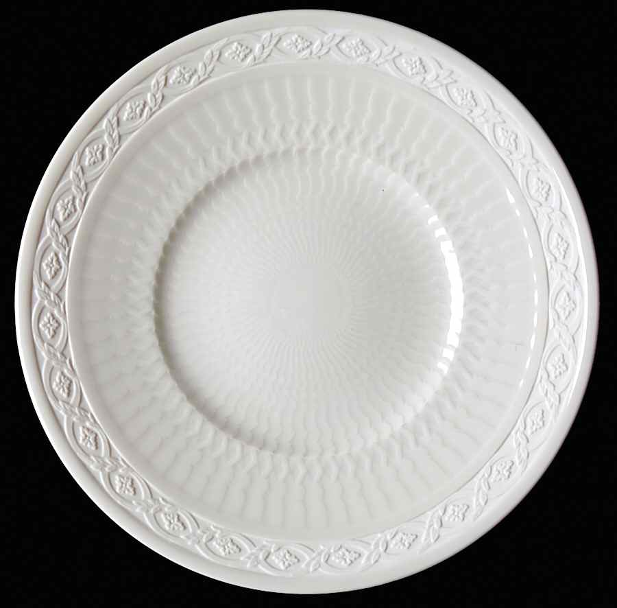 White Fan Bread & Butter Plate by Royal Copenhagen-1
