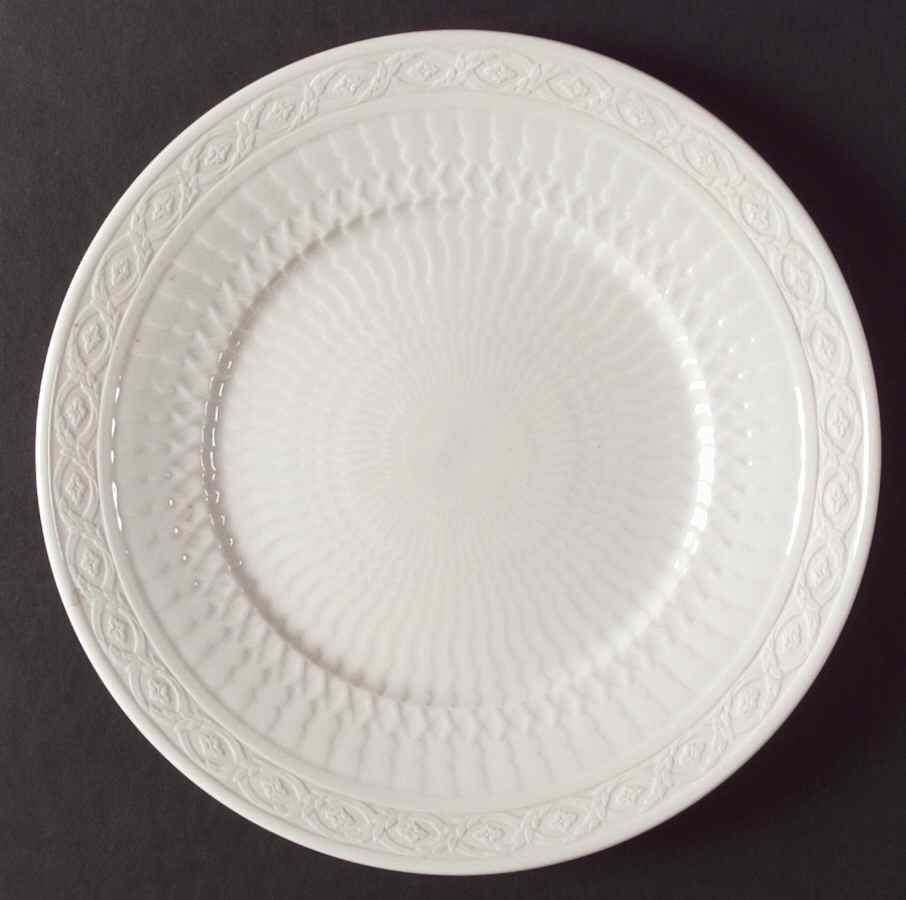 White Fan Dinner Plate by Royal Copenhagen-1