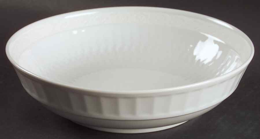 White Fan 9" Round Vegetable Bowl by Royal Copenhagen-1