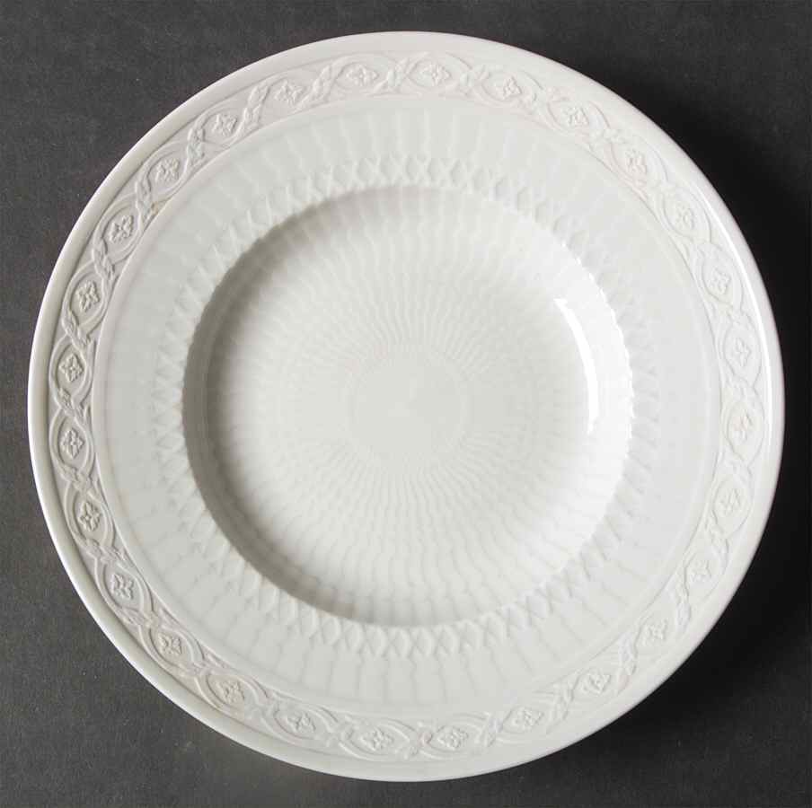 White Fan Salad/Dessert Plate by Royal Copenhagen-1