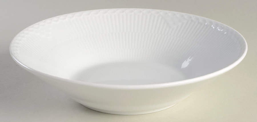 White Half Lace 9" Deep Plate by Royal Copenhagen-1