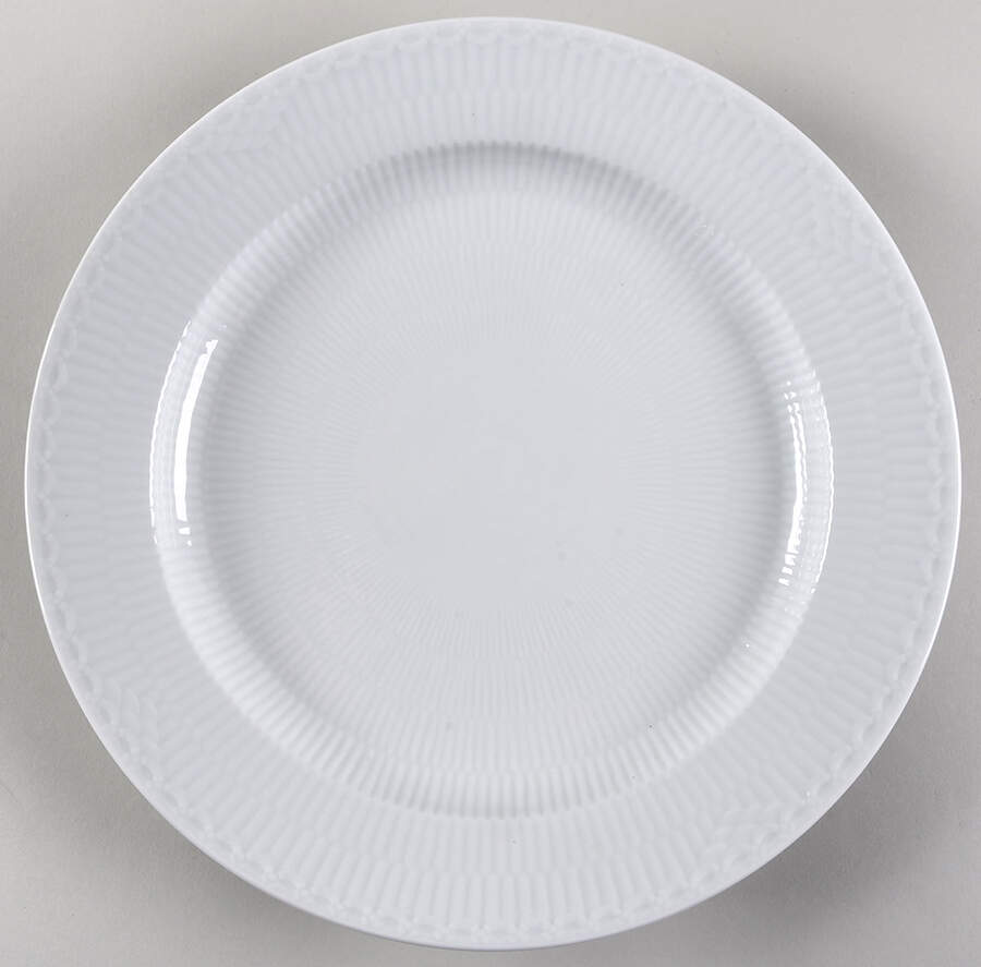 White Half Lace 13" Chop Plate (Round Platter) by Royal Copenhagen-1