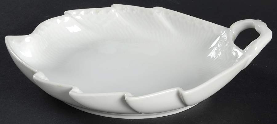 White Half Lace Pickle Dish by Royal Copenhagen-1