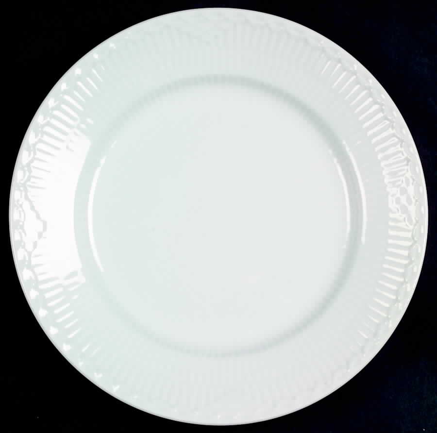 White Half Lace Salad Plate by Royal Copenhagen-1