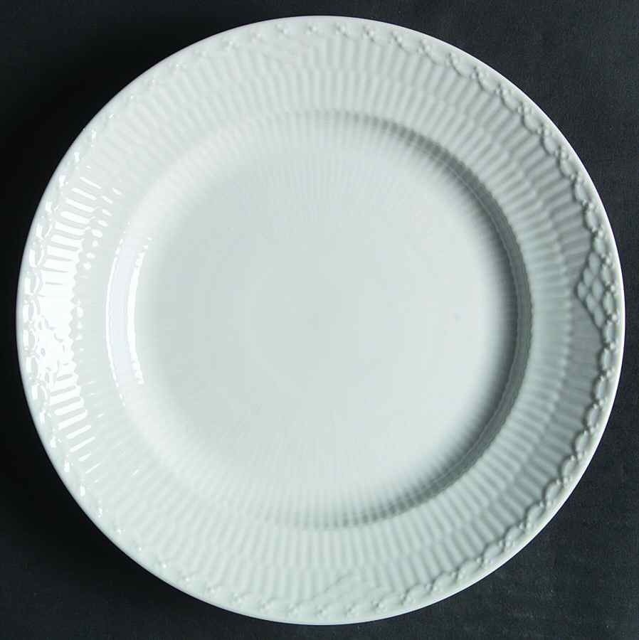 White Half Lace Luncheon Plate by Royal Copenhagen-1