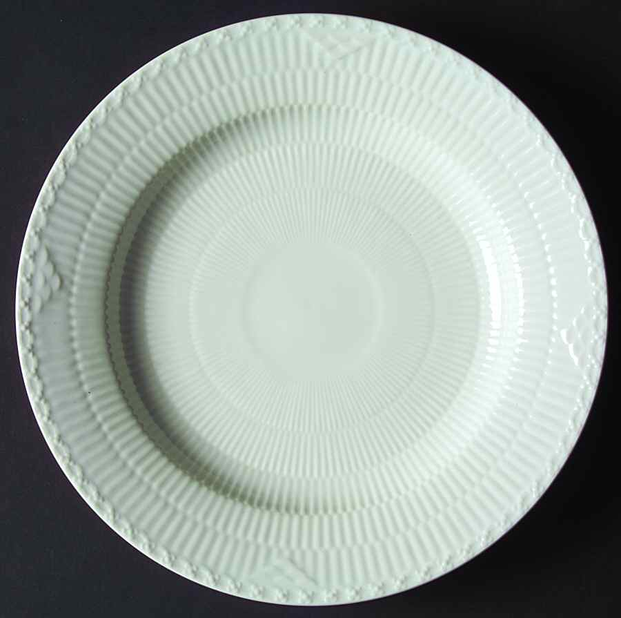 White Half Lace Dinner Plate by Royal Copenhagen-1